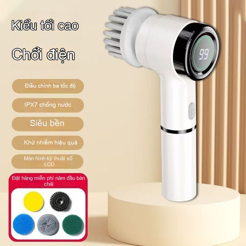 Bàn chải làm sạch điện RoyalStar đa chức năng nhà bếp rửa chén bàn chải