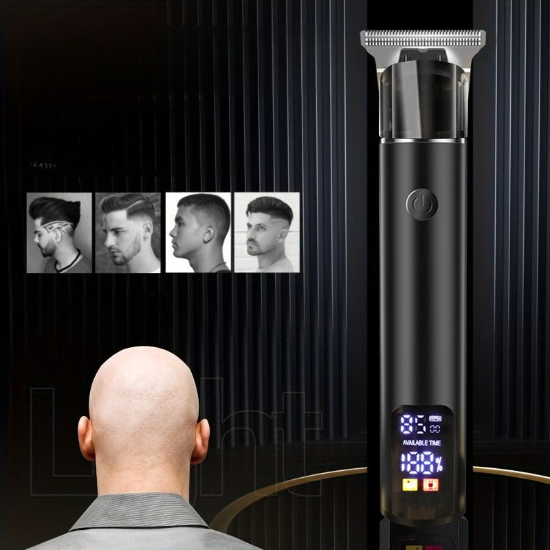 Máy cắt tóc làm tóc điện đẩy đầu dầu điện đẩy đầu dầu cắt khắc đầu hói cắt tóc đẩy