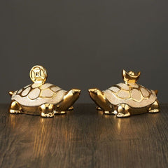 Rùa vàng trang trí nhà phố mạ vàng may mắn nhà phòng khách hiên văn phòng trang trí nhà quà tặng rùa