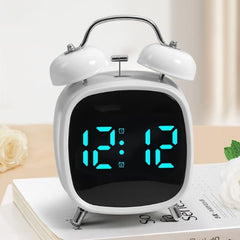 Đồng hồ chuông kim loại TIMESS Học sinh thức dậy màn hình LED âm lượng cực lớn HD hai bộ đồng hồ báo thức dà