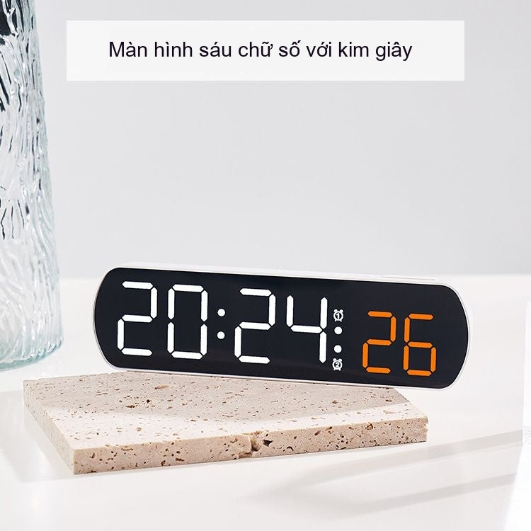 Đồng hồ điện tử đơn giản kỹ thuật số sáng tạo đồng hồ báo thức