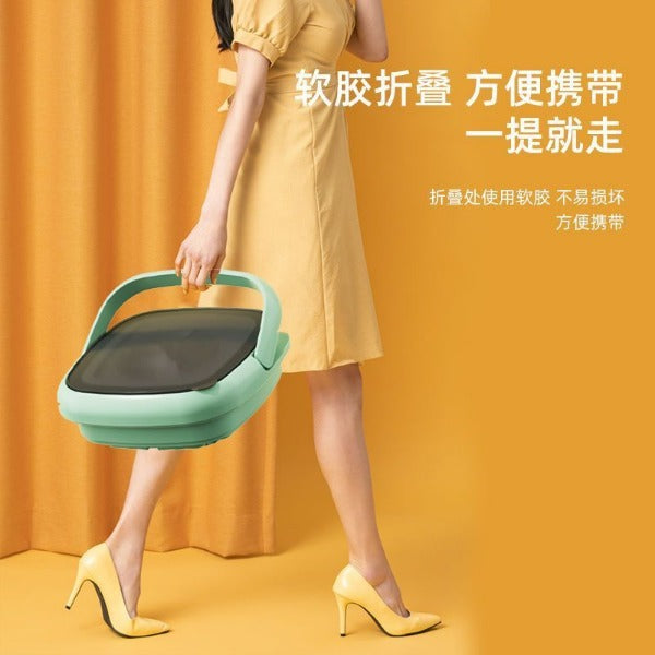 [FLASHSALE]Máy giặt gấp mini khử trùng ánh sáng xanh nhỏ có thể khử nước di động rửa sạch mộ (Copy)