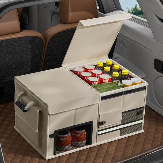 Hộp lưu trữ xe, cốp xe, bên trong xe, sắp xếp thực tế, gấp, đa chức năng, đồ tạo tác lưu trữ cắm trạ