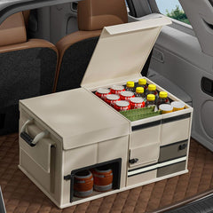 Hộp lưu trữ xe, cốp xe, bên trong xe, sắp xếp thực tế, gấp, đa chức năng, đồ tạo tác lưu trữ cắm trạ