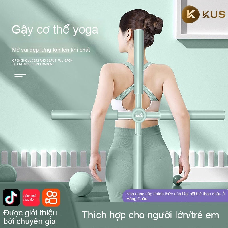 gậy mở lưng mở vai tạo tác gậy sửa lưng gù