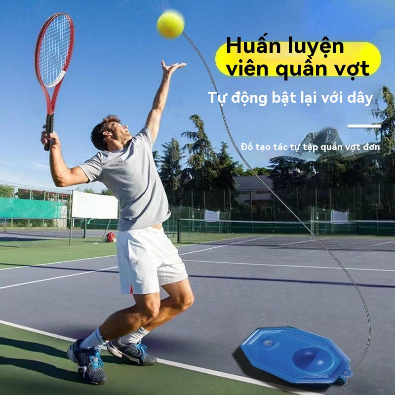 Chơi  quần vợt chơi đơn với dây để trả lại vợt tennis