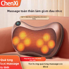 Máy massage cột sống cổ vai cổ cổ xoa bóp lưng thắt lưng gối massage đa chức năng đệm xe nhà quà tặn
