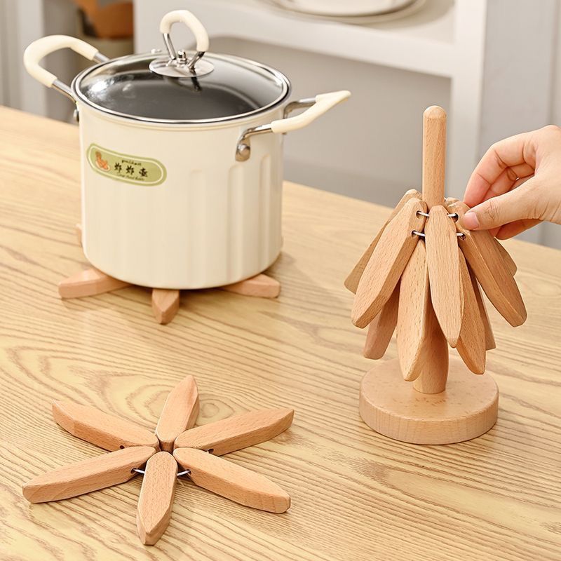 ( loại cao cấp ) Cách nhiệt bàn ăn chống nóng gia đình một cây sáng tạo tre trang trí cây Giáng sinh