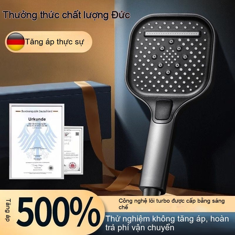 Đầu phun hoa tăng áp ba ngăn, bảng điều khiển lớn, phòng tắm, đầu tắm, đầu vòi hoa sen, đầu vòi sen,