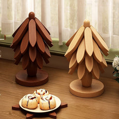 Miếng đệm cách nhiệt bằng gỗ rắn Miếng đệm bữa ăn một cây chống nóng miếng đệm cách nhiệt gia đình c