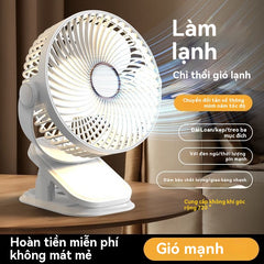 Quạt nhỏ mới siêu im lặng quạt sạc USB gia đình