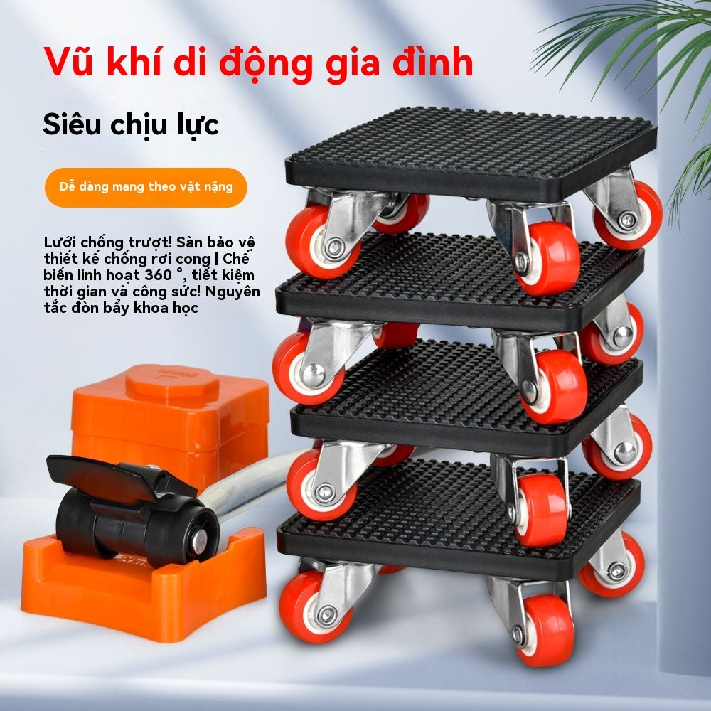 Bộ vận chuyển nội thất Di chuyển vật nặng đồ tạo tác di chuyển bánh xe vạn hướng đồ nội thất