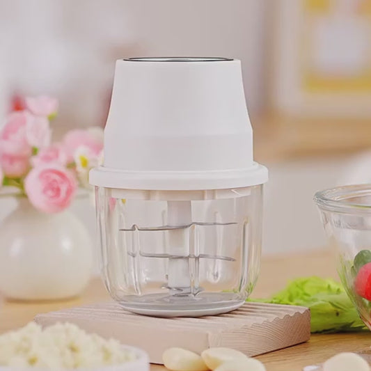 Máy nghiền tỏi điện không dây Royal Star, máy xay thịt gia dụng nhà bếp sạc không dây