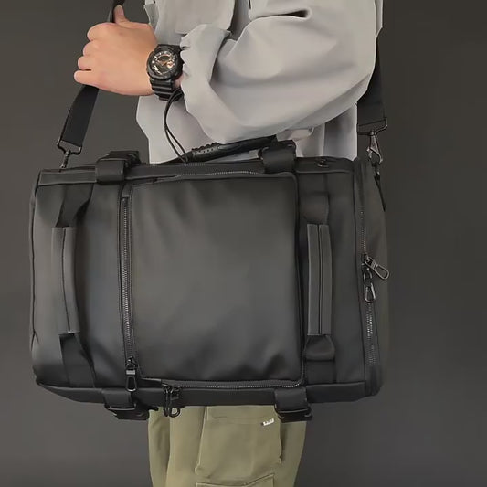 Túi hai vai nam mới túi máy tính công suất lớn kinh doanh túi đeo chéo một vai đa chức năng túi xách