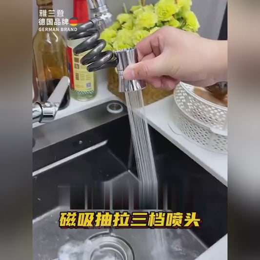 Bộ mở rộng vòi nước nhà bếp Yalanden có thể thu vào kéo bên ngoài mở rộng mở rộng khớp nối vạn năng