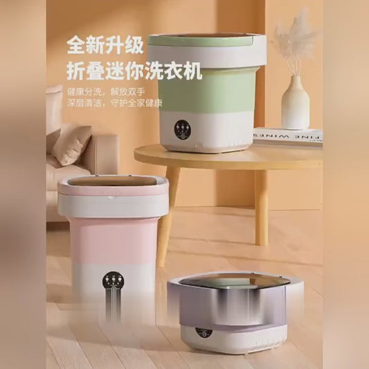 máy giặt di động hoàn toàn tự động nhà ký túc xá mini đồ lót nhỏ quần lót máy giặ