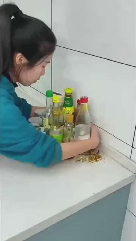 Giá đỡ gia vị xoay, hộp lưu trữ gia vị dành riêng cho nh