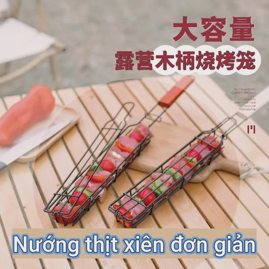 Cây nướng thịt xiên trong lồng cao cấp
