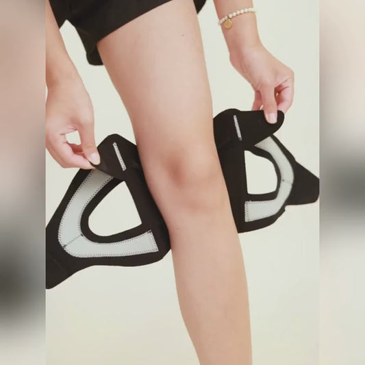 Mẫu mới khum bảo vệ khớp gối cố định đầu gối với chấn thương dây đeo xương bánh chè thể thao nam chạ