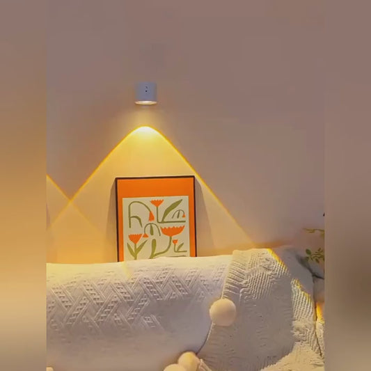 Đèn chiếu sáng sạc mới miễn phí dây miễn phí đục lỗ đèn led gia đình không dây tường nền điều khiển