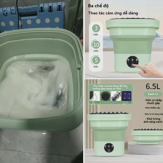 máy giặt mini di động giặt quần áo lót và tất vớ, đồ nhỏ