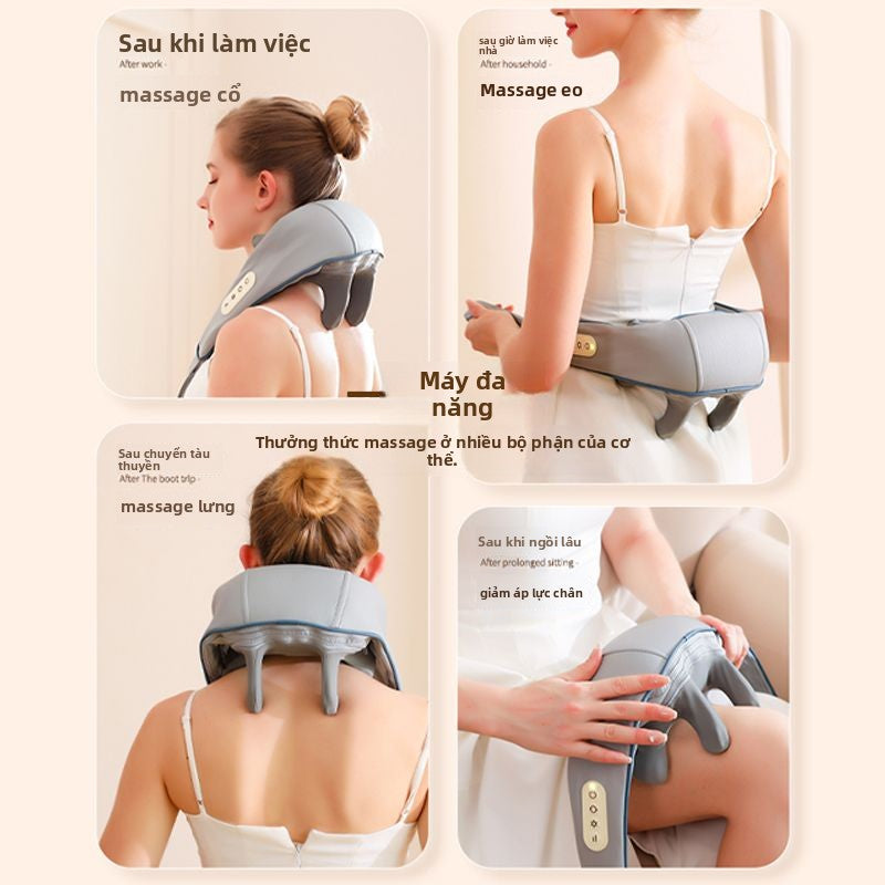 Máy massage cột sống cổ Alang Lưng thắt lưng đa chức năng đệm cột sống thắt lưng cổ vai cổ nhào máy