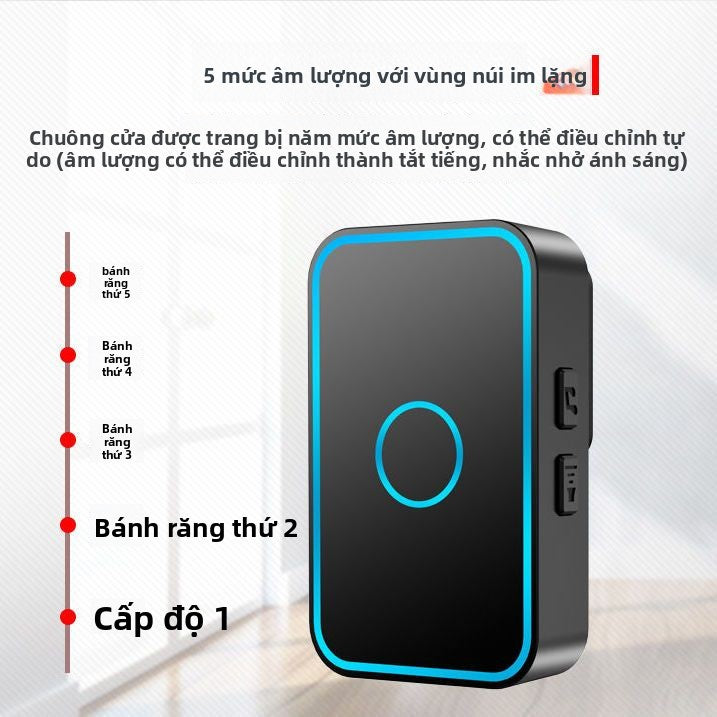 Chuông cửa không dây tầm xa không cần khoan đục