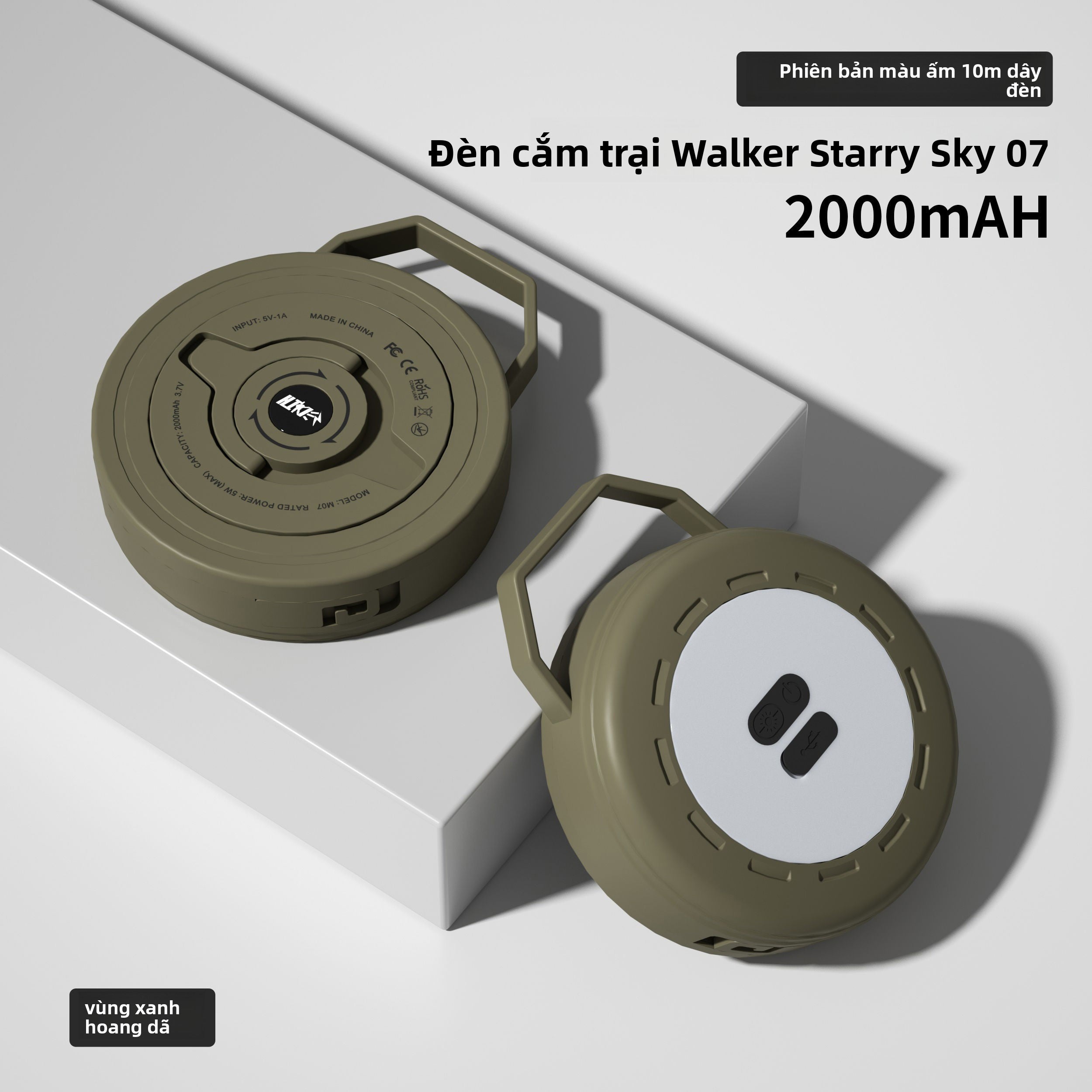 Đèn thước dây cắm trại đèn khí quyển đèn dây đèn led màn hình bầu trời với dải đèn cắm trại đ