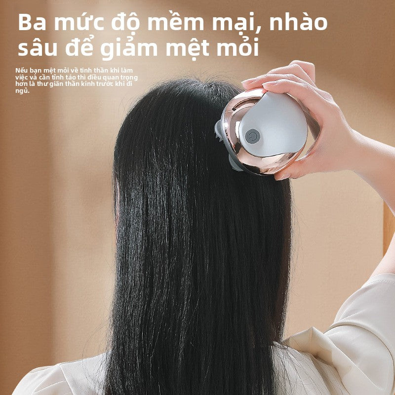 Máy massage da đầu Mini bạch tuộc rồng móng vuốt tay sạc đa chức năng máy massage rung máy massage đ