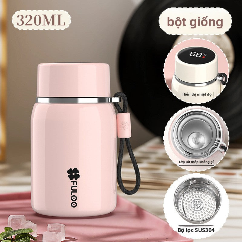 Cốc giữ nhiệt thông minh hiển thị nhiệt độ cốc giữ nhiệt dành riêng cho sinh viên tách nước trà pha trà c