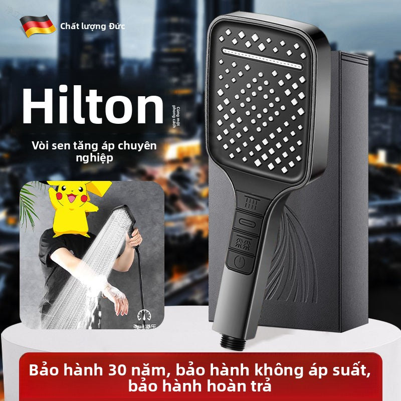 Đầu phun hoa tăng áp Mu Ge bảng điều khiển lớn siêu áp suất cao mưa máy nước nóng tắm cầm tay chuyển