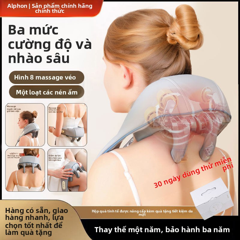 Máy massage cột sống cổ Alang Lưng thắt lưng đa chức năng đệm cột sống thắt lưng cổ vai cổ nhào máy