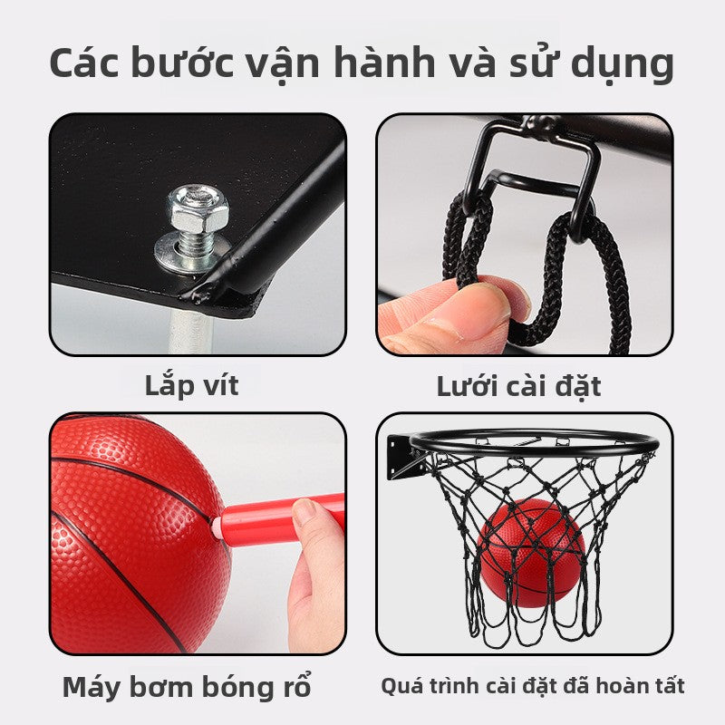 khung bóng rổ kèm bóng ném cho trẻ em