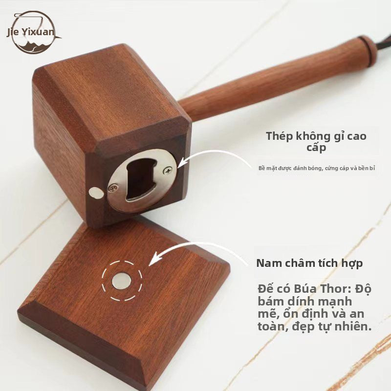 Dụng cụ mở nắp chai hình búa Hot New Hammer of Thor mở chai, tuốc nơ vít bia gia đình sáng tạo, đồ uống mở chai