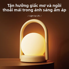 đèn bàn cổ điển Mỹ nhẹ sang trọng xách tay sáng tạo trung cổ cảm ứng di