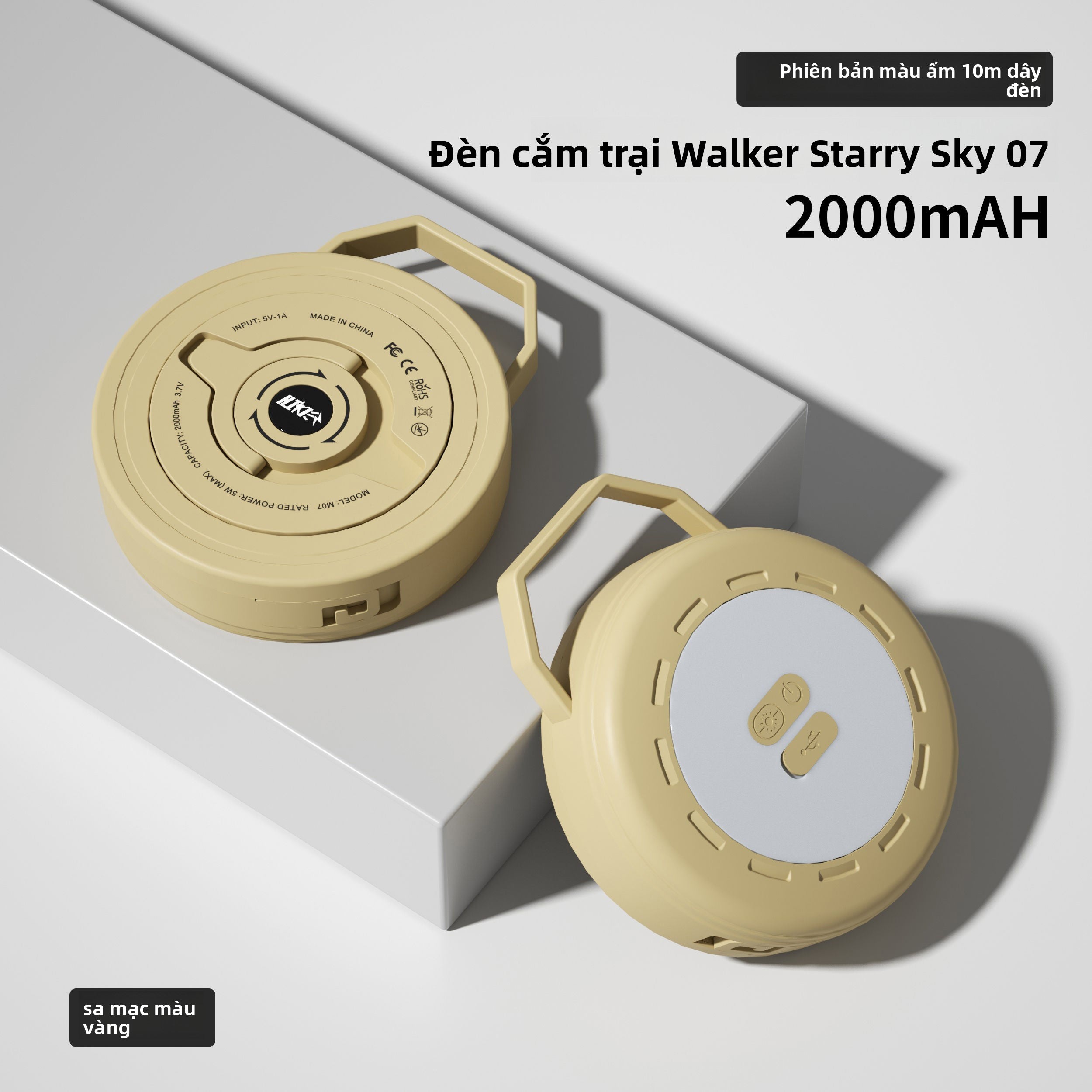 Đèn thước dây cắm trại đèn khí quyển đèn dây đèn led màn hình bầu trời với dải đèn cắm trại đ