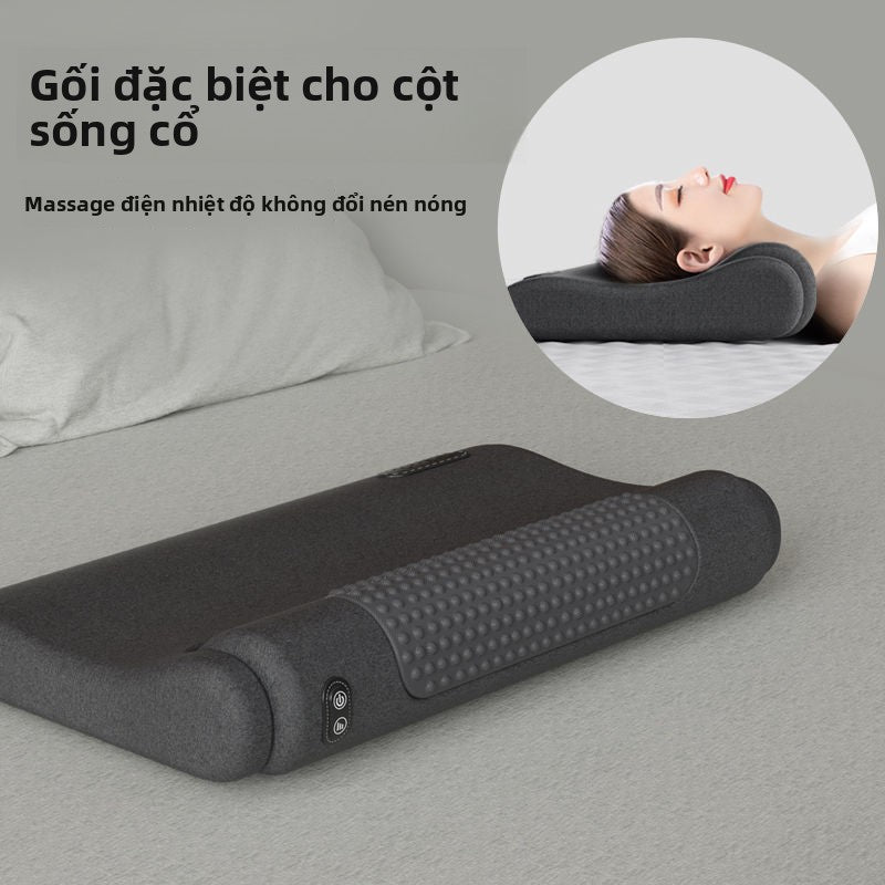 Gối cột sống cổ bảo vệ cột sống để cải thiện giấc ngủ, massage đặc biệt, nén nóng không kéo