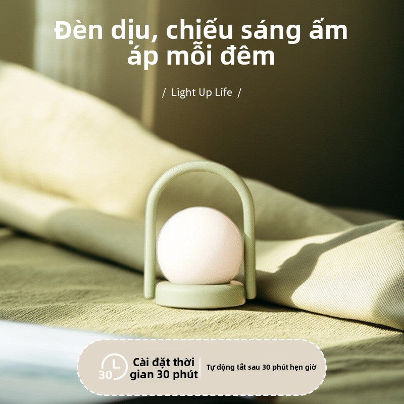 đèn bàn cổ điển Mỹ nhẹ sang trọng xách tay sáng tạo trung cổ cảm ứng di