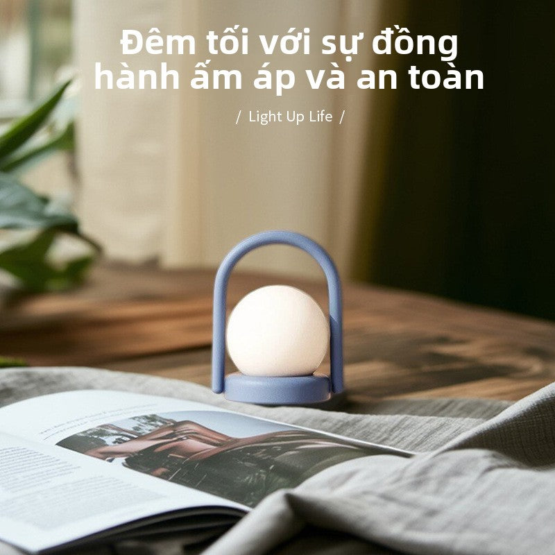 đèn bàn cổ điển Mỹ nhẹ sang trọng xách tay sáng tạo trung cổ cảm ứng di