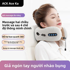 massage chữ U gối sưởi ấm gối cổ