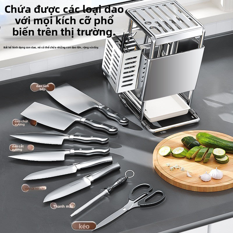 Giá đỡ dao giá đỡ dao mặt bàn bếp giá đỡ dao đặt giá đỡ dao làm bếp đa chức năng tất cả trong một gi