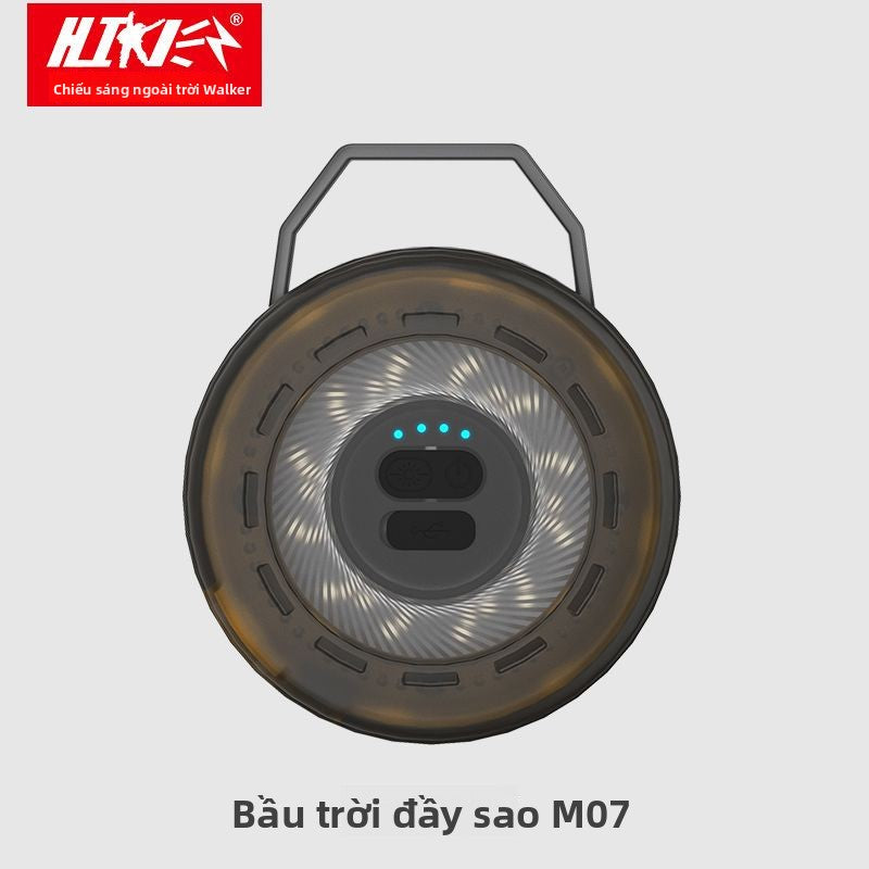 Đèn thước dây cắm trại đèn khí quyển đèn dây đèn led màn hình bầu trời với dải đèn cắm trại đ