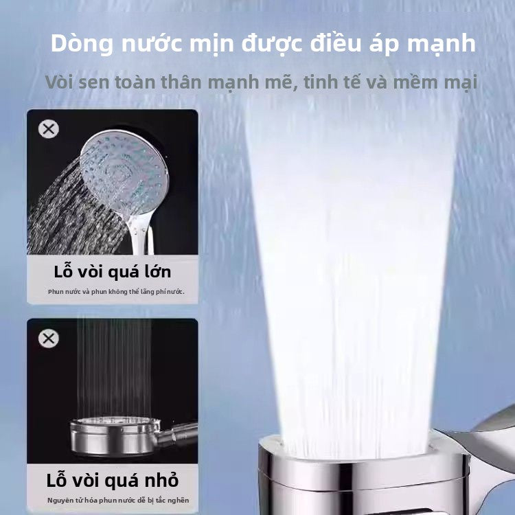 vòi hoa sen cầm tay tăng áp đầu phun nước nóng vòi hoa sen phòng tắm gia đình áp lực mưa
