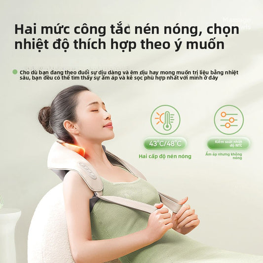 khăn choàng Massage  đa chức năng cổ tử cung massage máy vai thắt lưng toàn thân nhào nóng chỉnh