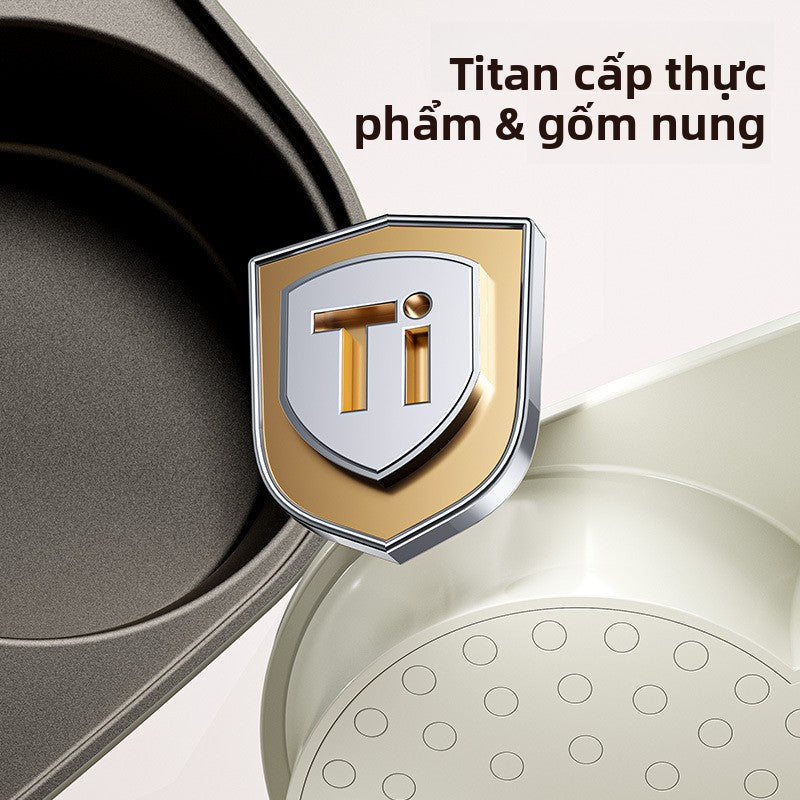 Chảo ăn sáng gia đình chiên trứng hamburger máy không dính nồi chiên trứng cổ vật đa