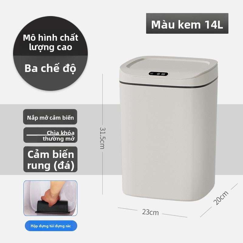 Thùng rác nhà thông minh tự động cảm ứng nhà phòng khách phòng ngủ nhà bếp thùng rác giá trị màu sắc