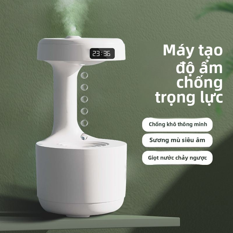 Cảm giác công nghệ trang trí máy tạo độ ẩm chống trọng lực giọt nước chảy ngược bầu không khí văn ph