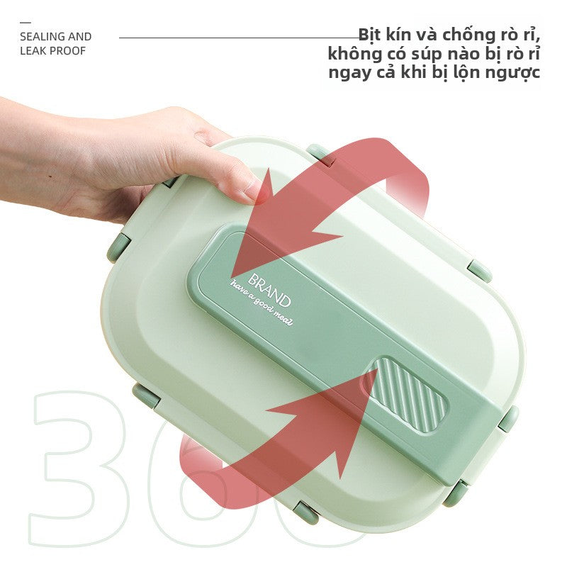 Hộp cơm giữ nhiệt bằng thép không gỉ 316 Bộ hộp cơm cho nhân viên văn phòng