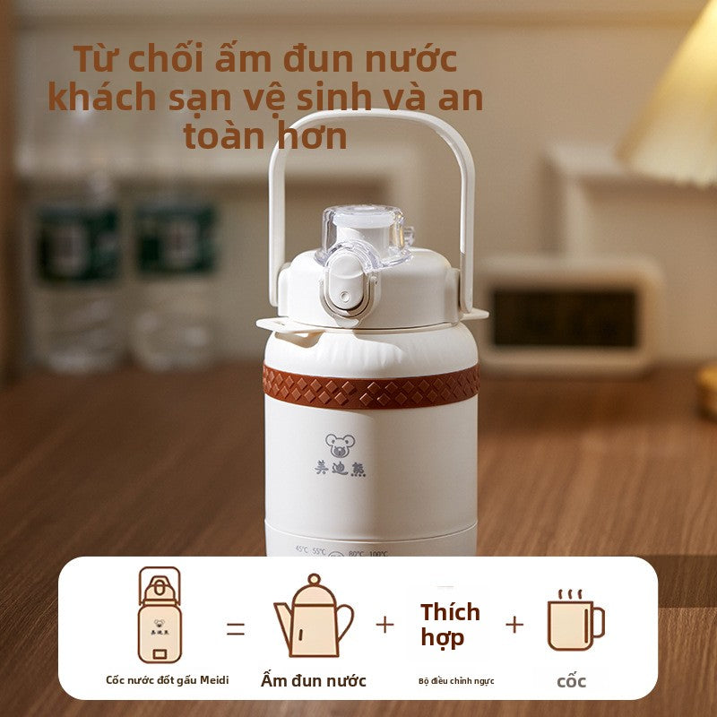 Bình đun nước nóng di động nhiệt độ không đổi thông minh nhỏ giữ nhiệt sưởi ấm cốc nước nóng mini du