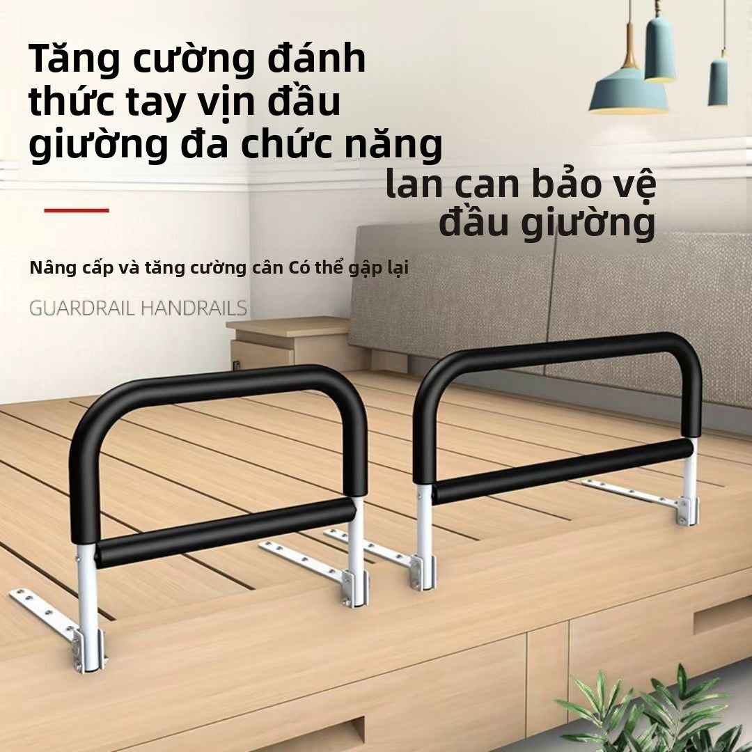 Rào chắn giường có thể gập lại, người già đứng dậy, tay vịn hỗ trợ nâng cao, chống rơi, giường chung